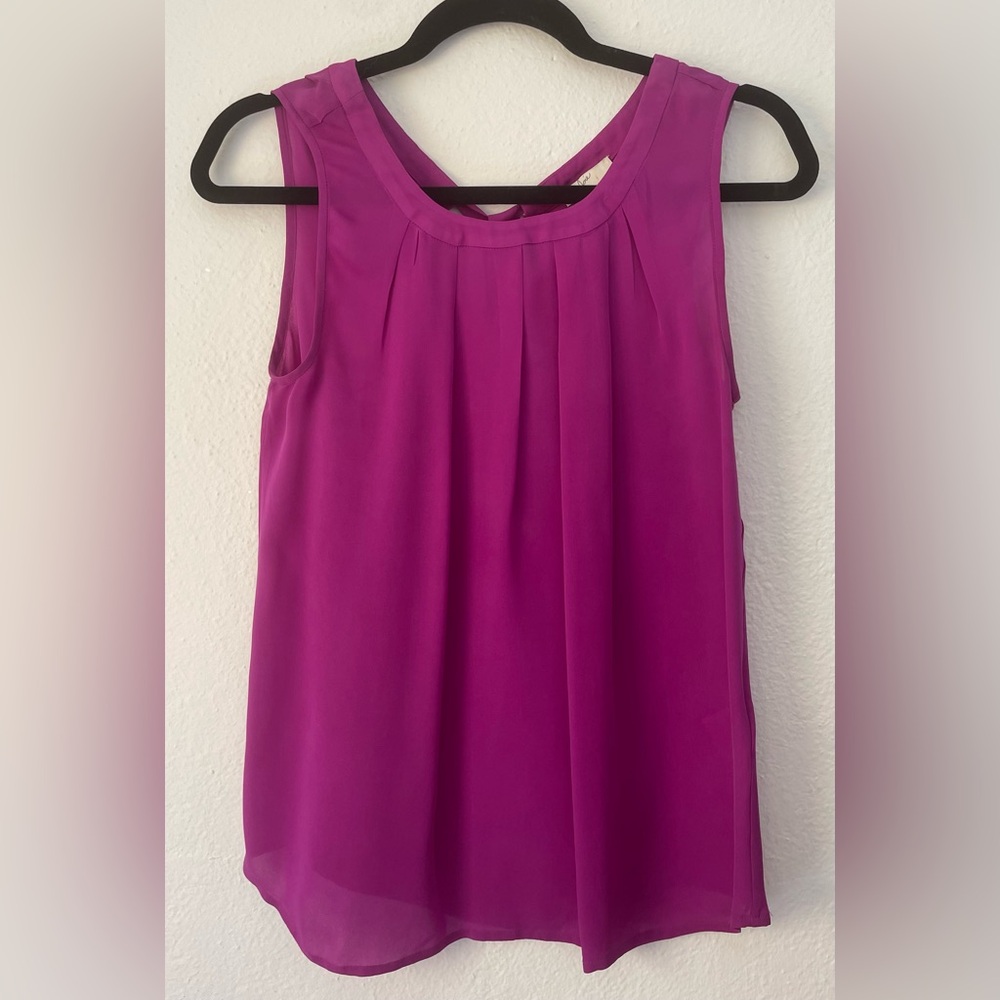 JOIE Women’s Silk Top Magenta Size XS